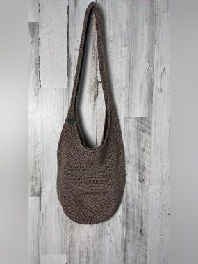 The Sak Tan woven canvas fabric bag